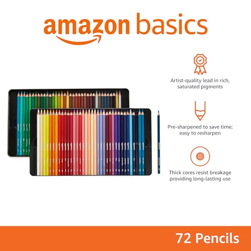 Colored Pencils for Coloring and Drawing (72 Count)