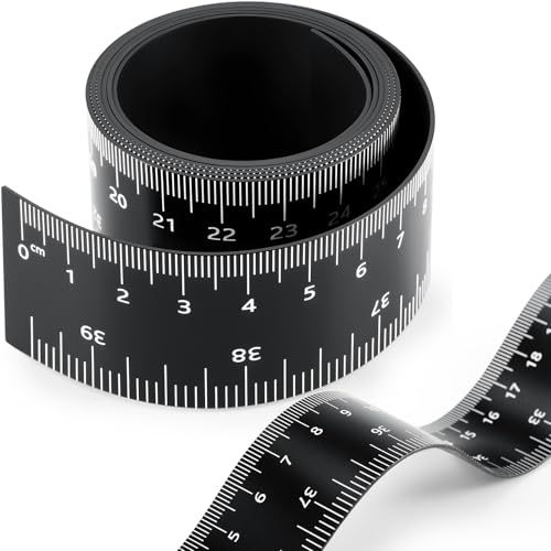 1 Pcs 39.37 Inch Magnetic Ruler Flexible Tape Magnetic Tape Measure with Both Inches and Centimeters