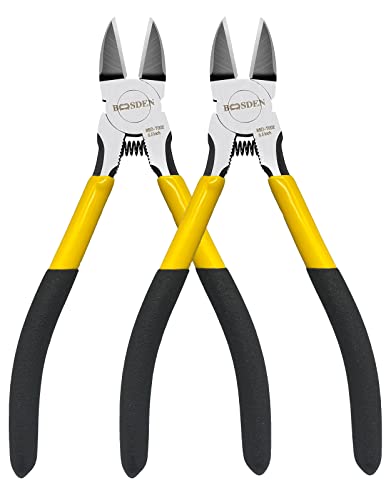 Wire Cutter 6.5 inch Cutting Pliers Diagonal Cutter Snipper 2 Pack
