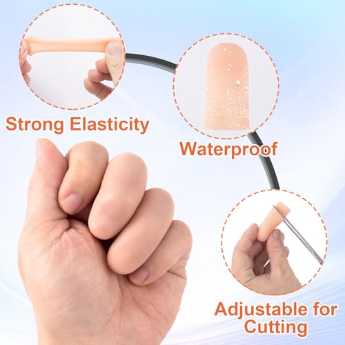 20 Pcs Gel Finger Support Protector Caps Gloves (20 Count)