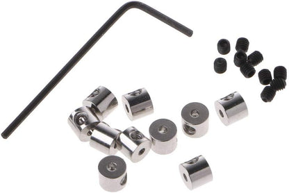10 Pcs Pin Pin Safe Locks Pin Backs Clasp Locking Pin Keeper Backs Brooch Pin Locking Pin Backs with Wrench Tool Pin Backs (10 Count)