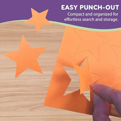 Heart Star Hexagon Rectangle Cutouts (696 Count)