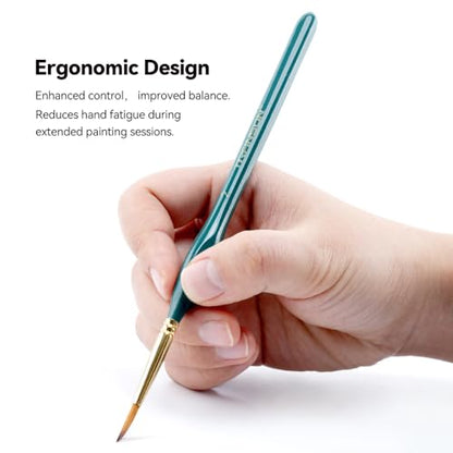 6Pcs Extra Fine Detail Brushes for Model Miniature Painting and Also Acrylic Watercolor Painting (6 Count)