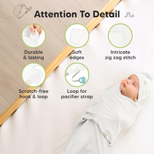 3pk Organic Swaddles for Newborns Girls