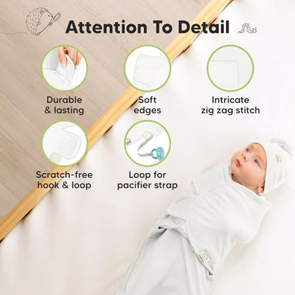 3pk Organic Swaddles for Newborns Girls