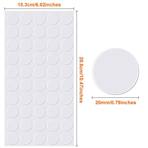 500 Pcs Double Sided Adhesive Dots Clear Glue Point Tape Stickers Balloon Glue Round Mini No Traces Adhesive Sticker Dot Sticker for Classroom Decor Craft DIY Office (500 Count)