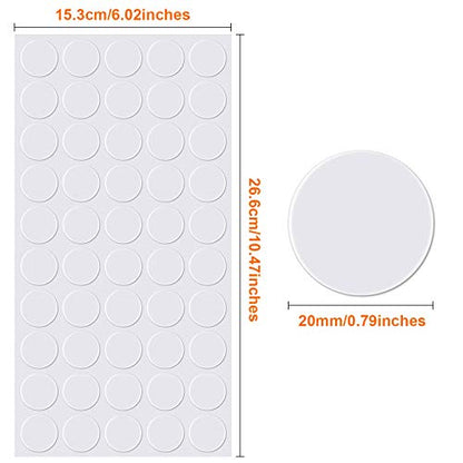500 Pcs Double Sided Adhesive Dots Clear Glue Point Tape Stickers Balloon Glue Round Mini No Traces Adhesive Sticker Dot Sticker for Classroom Decor Craft DIY Office (500 Count)