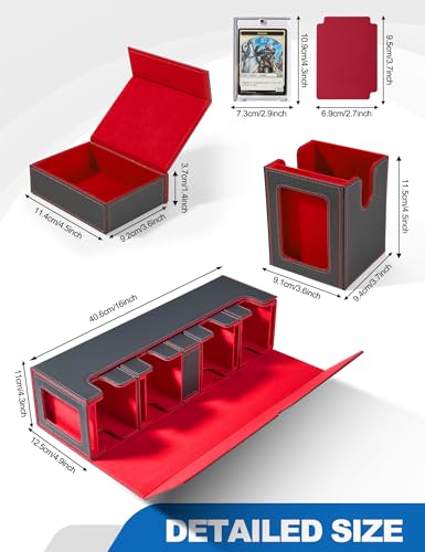 Card Deck Box for MTG with Commander Display