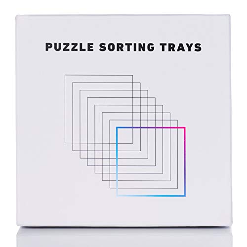 8 Puzzle Sorting Trays with Lid 10" x 10"
