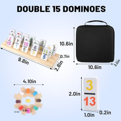 Mexican Train Dominoes Double 15