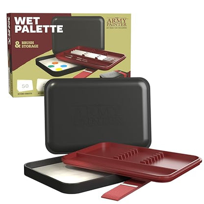 Wet Palette 50 Hydro Sheets & 2 Foam for Acrylic Paints