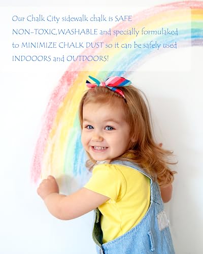 Chalk 6pcs Dustless Washable Chalks with Holder for Kids (6 Count)