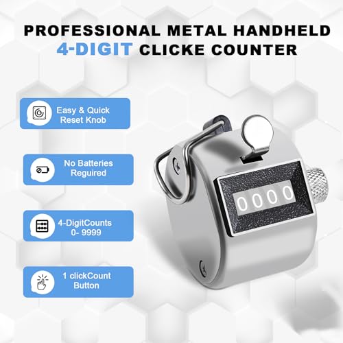 Metal Tally Counter Clicker Counter Handheld Pitch Counter