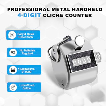 Metal Tally Counter Clicker Counter Handheld Pitch Counter