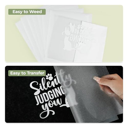 White Glitter HTV Heat Transfer Vinyl