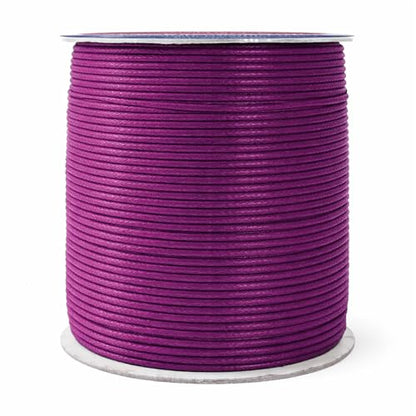 1.5mm Dark Violet Waxed Cord
