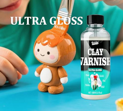 7oz Air Dry Clay Glaze Kit