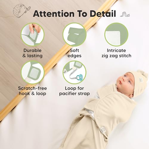 3pk Organic Swaddles for Newborns Girls