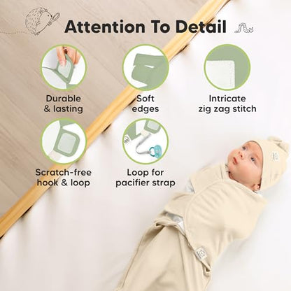 3pk Organic Swaddles for Newborns Girls
