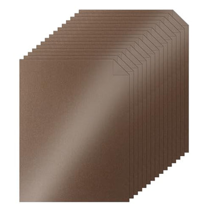 100 Sheets Coffee Shimmer Cardstock 8.5 x 11 Greeting Cards 75lb (100 Count)