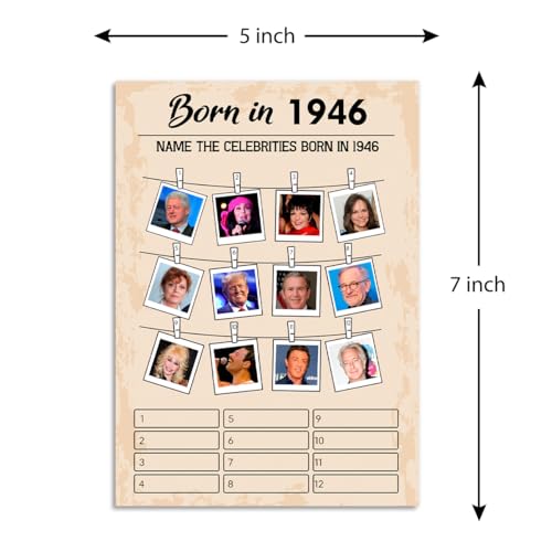 80th Birthday Party Games (5 Count)