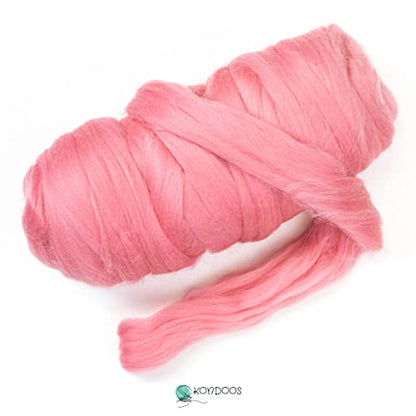 Colored Natural Wool roving (16 Ounce)