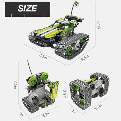 Remote Control Tracked 3in1 Stunt Racer Building Kit