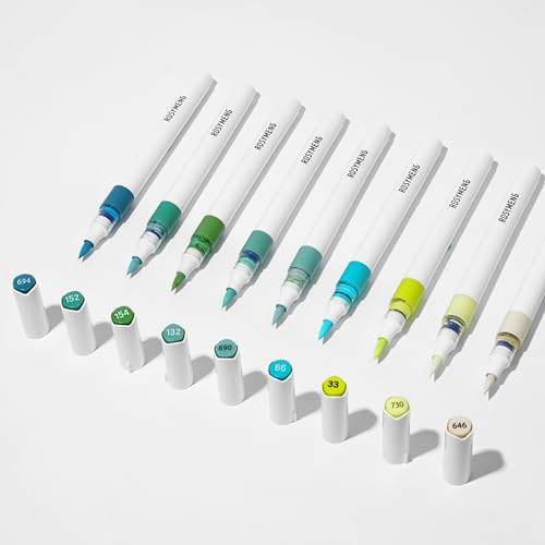 ROSYMENG 9 Color Acrylic Paint Pens (9 Count)