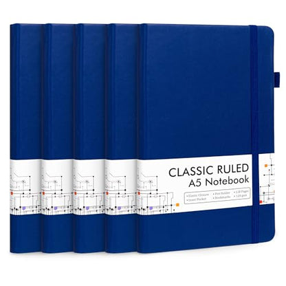 5 Pack Journal Notebook Bulk for School (5 Count)