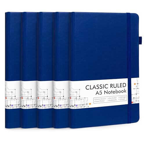 5 Pack Journal Notebook Bulk for School (5 Count)