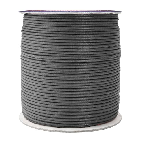 1.5mm Dim Gray Waxed Cord (327 Foot)