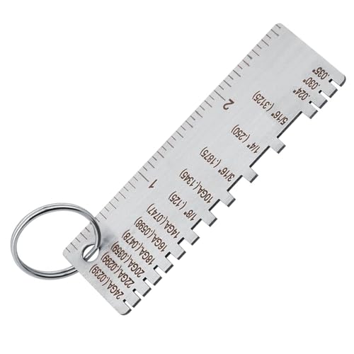 Wire Metal Sheet Thickness Gauge Stainless Steel Welding Gage Plated Size Inspection Tool Wire Metal Sizes Thickness Gauge