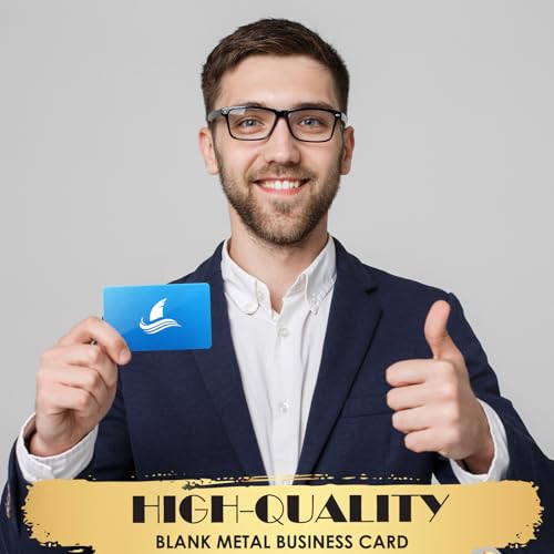 100Pcs 0.45 Metal Business Cards Aluminum Laser Engraving Blanks