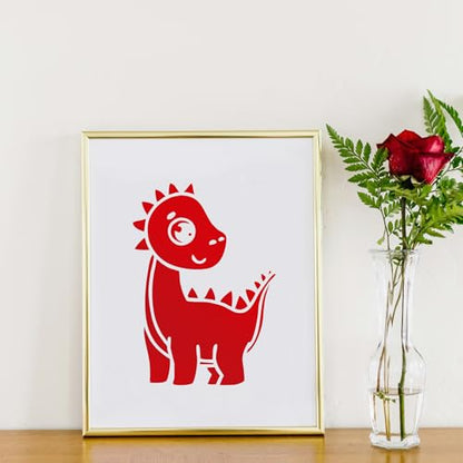 13inch x 10ft Smart Adhesive Permanent Vinyl Compatible with Cricut Explore and Maker Series Without Cutting Mats