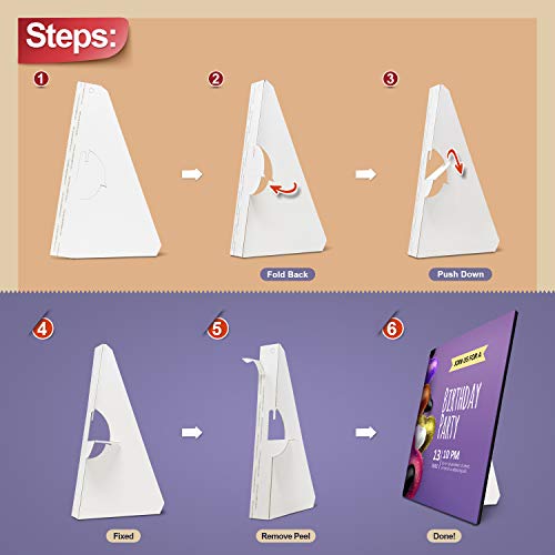 12 Inch Self Stick Easel Back (50 Count)