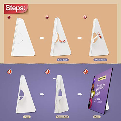 12 Inch Self Stick Easel Back (50 Count)