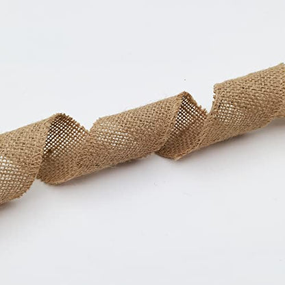 2" Natural Burlap Fabric Roll 10 Yards Jute Ribbon (30 Foot)