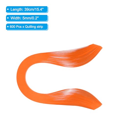Quilling Strips Paper 600pcs 5mm 39cm Origami Paper Quilling Kits for Art DIY Hand Craft Christmas