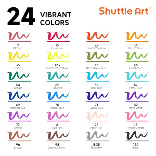 Brush Tip Alcohol Markers