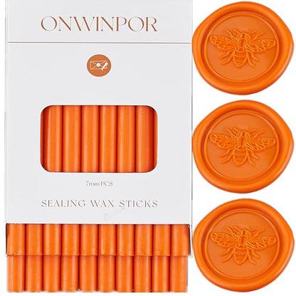 Orange Wax Seal Sticks (20 Count)