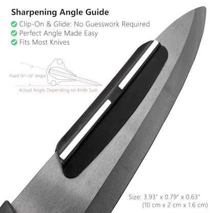 Diamond Sharpening Stone Set & Knife Sharpener Whetstone Kit