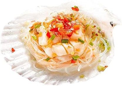6PCS Scallop Shells for Serving Food,Baking Shells Large Natural White Scallops from Sea Beach for DIY Craft Decor 4-5 Inches