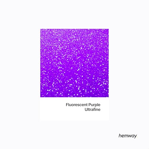 Resin Glitter Fluorescent Purple 100g Ultrafine (3.5 Ounce)