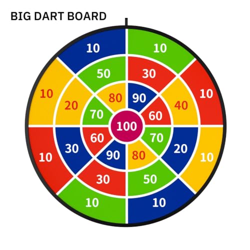 29" Large Dart Board for Kids