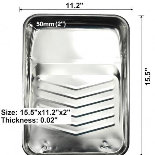 11 Pack 9 inch Disposable Plastic Paint Roller Tray