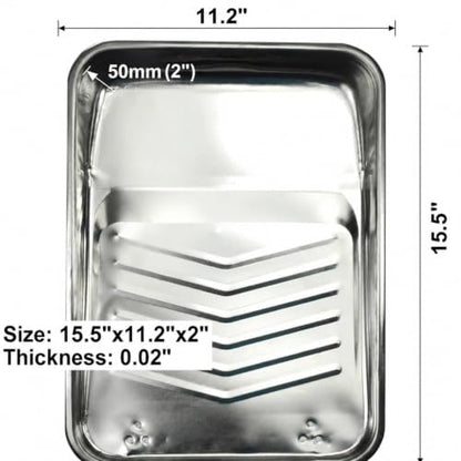 11 Pack 9 inch Disposable Plastic Paint Roller Tray