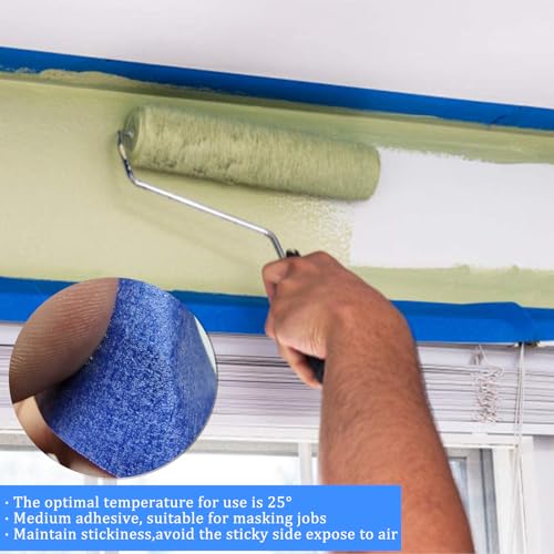 6 Rolls Masking Tape for Wall Paint (6 Count)