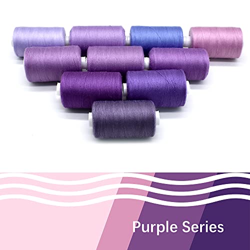 Sewing Thread 10 Color Sewing Industrial Purpose 1000 Yards Per Spool 40S