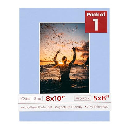 8x10 Mat Bevel Cut for 5x8 Photos