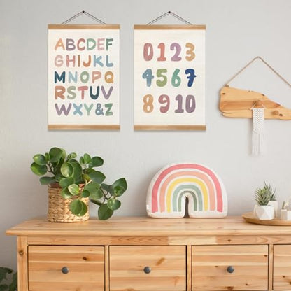 Alphabet Numbers Posters Set of 2 (2 Count)